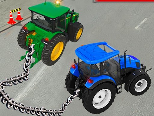 Play Chained Tractor Towing Simulator Game
