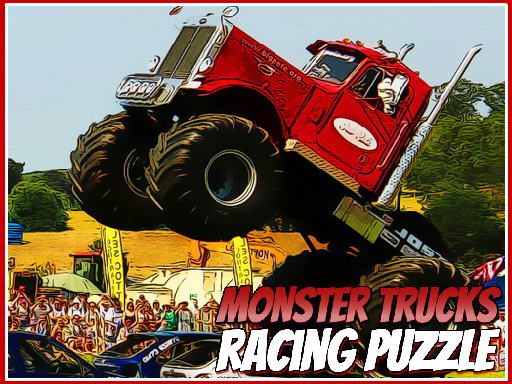 Play Monster Trucks Racing Puzzle Game