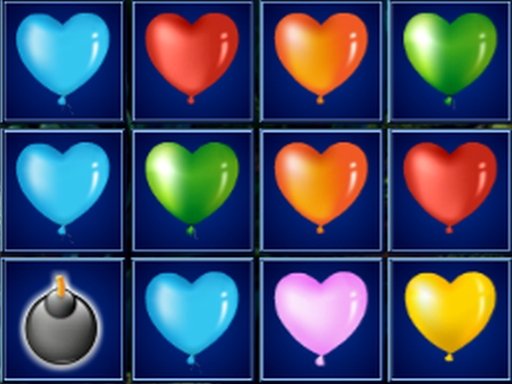 Play Heart Balloons Block Collapse Game