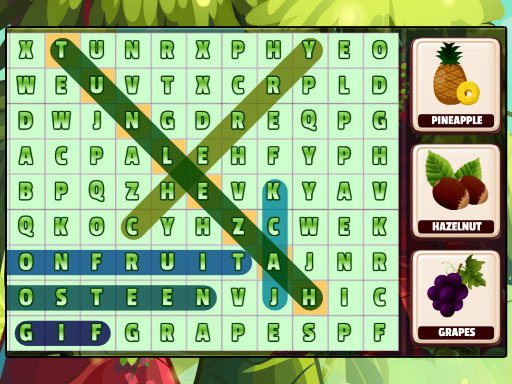 Play Word Search Fruits Game
