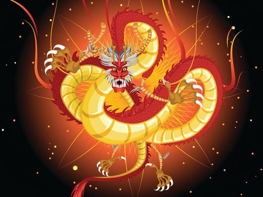 Play Chinese Dragons Coloring Game