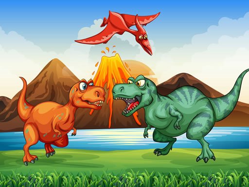 Play Colorful Dinosaurs Match 3 Game