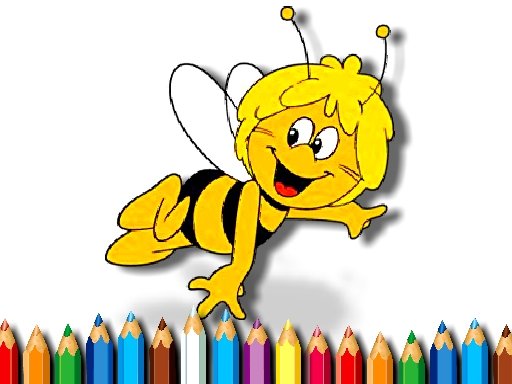 Play Maja the Bee Coloring Game