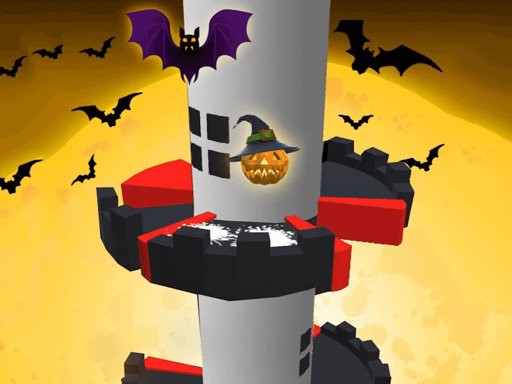 Play Helix Jump Halloween Game