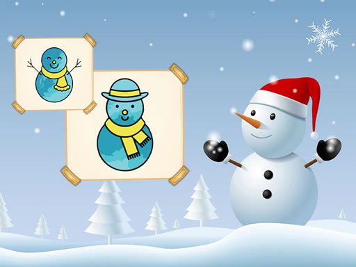 Play Happy Snowman Coloring Game