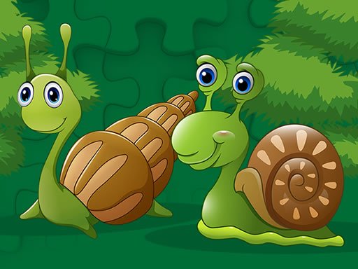 Play Cute Snails Jigsaw Game