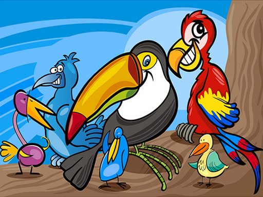 Play Exotic Birds Coloring Game
