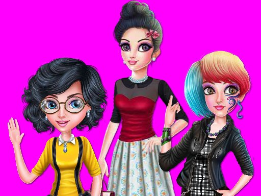 Play College Girl Squad Fashion Dressup Game