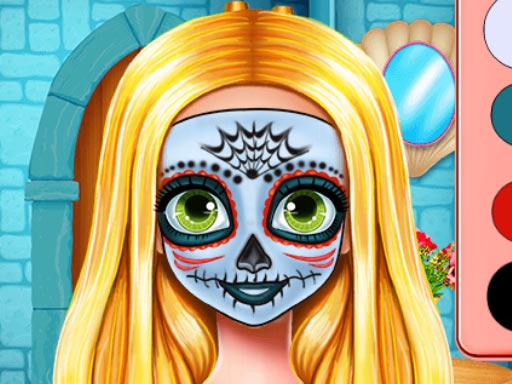 Play Sister Halloween Face Paint Game