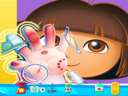 Play Dora Hand Doctor Game