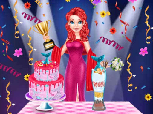 Play Mermaid Cake Cooking Design Game