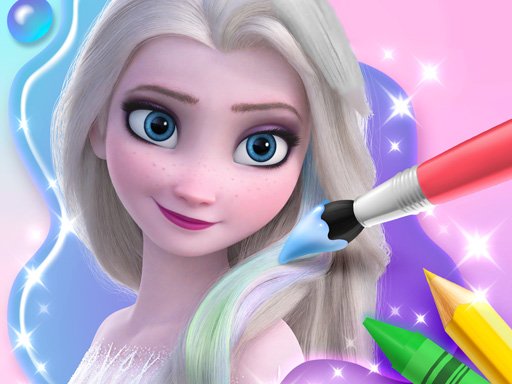 Play Elsa Coloring Game
