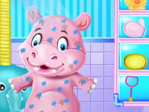 Play Baby Hippo Bath Time Game