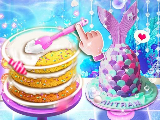 Play Unicorn Chef Mermaid Cake Game