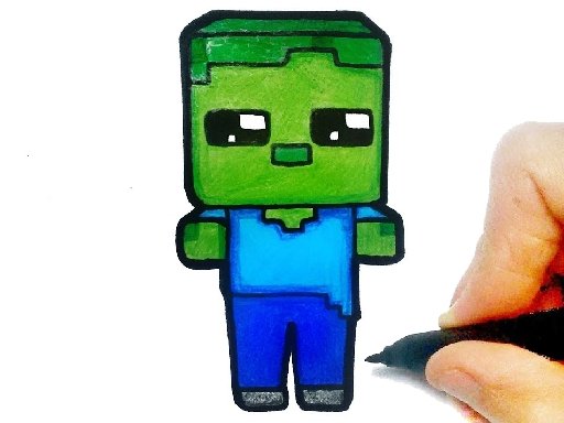 Play Easy Minecraft Coloring Game