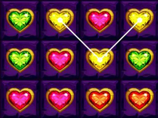 Play Heart Gems Connect Game