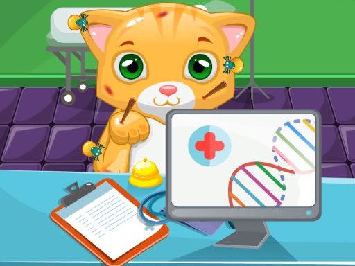 Play Cat Doctor Sim Game
