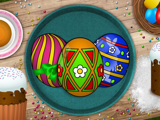 Play Handmade Easter Eggs Coloring Game