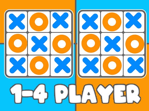 Play Tic Tac Toe 1-4 Player Game