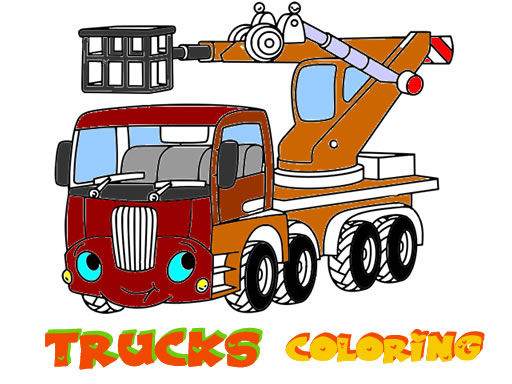 Play Funny Trucks Coloring Game