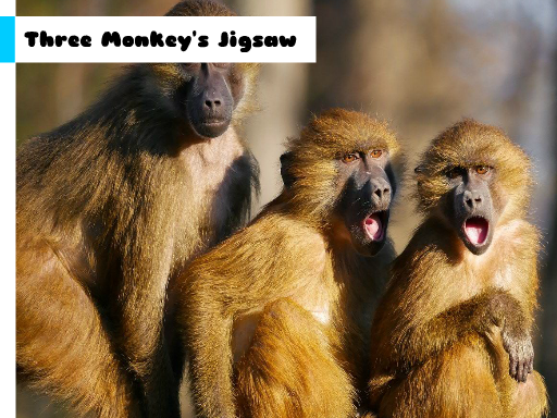 Play Three Monkey’s Jigsaw Game