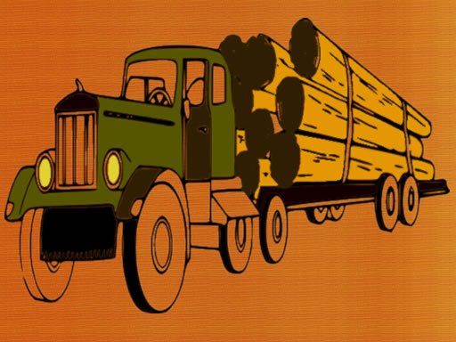 Play Logging Trucks Coloring Game