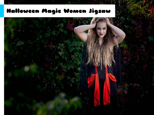 Play Halloween Magic Women Jigsaw Game