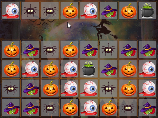 Play Halloween Match 3 Deluxe Game