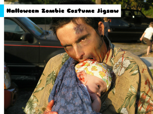 Play Halloween Zombie Costume Jigsaw Game