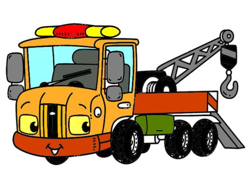 Play Tow Trucks Coloring Game