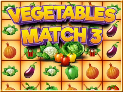 Play Vegetables Match 3 Game