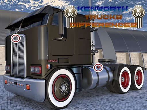 Desenhos de Kenworth Trucks Differences para colorir