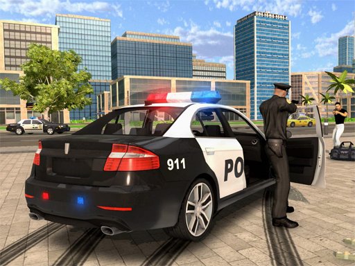 Play Cartoon Police Car Slide Game