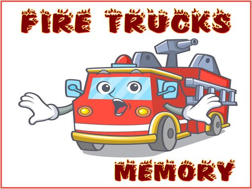 Play Fire Trucks Memory Game