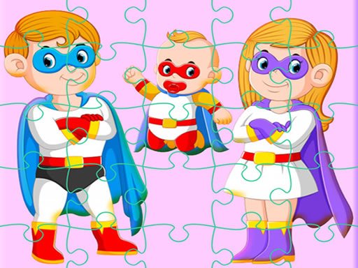 Play Super Hero Family Jigsaw Game