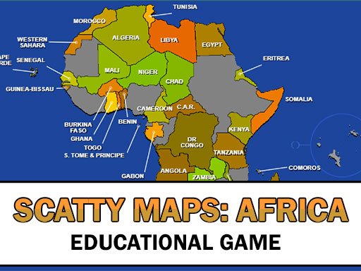Play Scatty Maps Africa Game