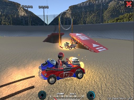 Play Demolition Cartoon Car Crash Derby Game