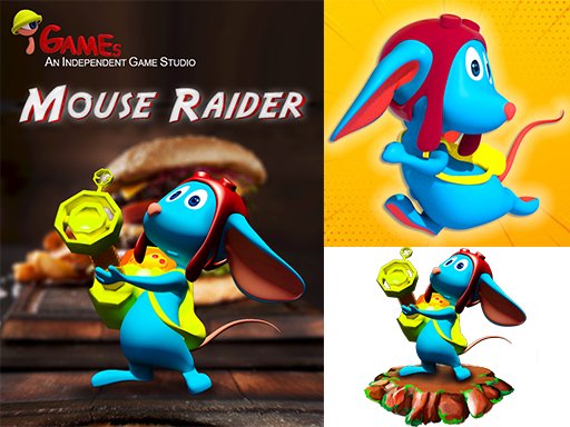 Desenhos de Mouse Raider para colorir