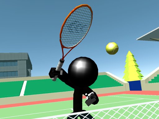 Play Stickman Tennis 3D Game