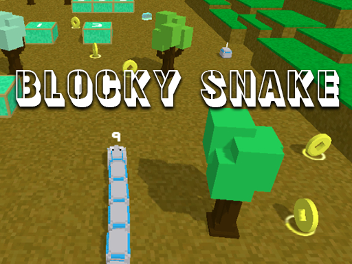 Desenhos de Blocky Snake para colorir