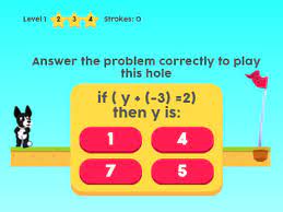 Play MathPup Golf 4 Algebra Game