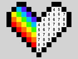 Desenhos de Pixel by Numbers para colorir