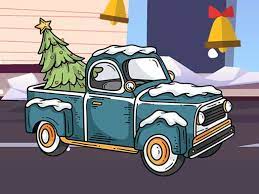 Desenhos de Christmas Trucks Hidden Bells para colorir