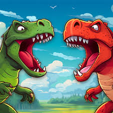 Play Dino World Merge Fight Game